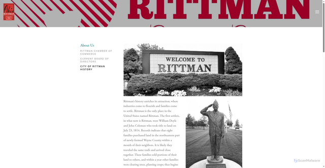 Security scan screenshot of https://rittmanoh.org/projects