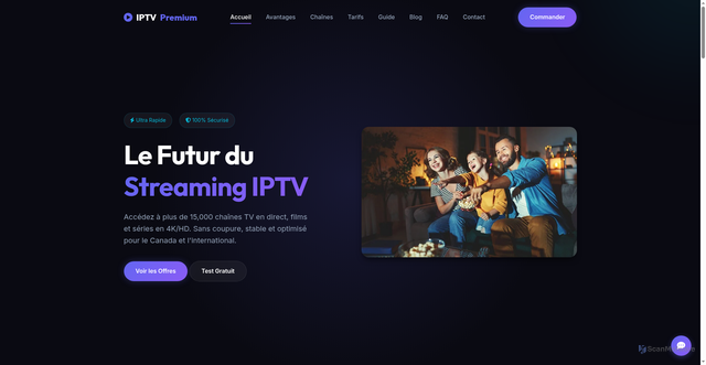 Security scan screenshot of https://iptvpre.com/