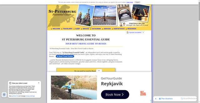 Security scan screenshot of https://www.st-petersburg-essentialguide.com/