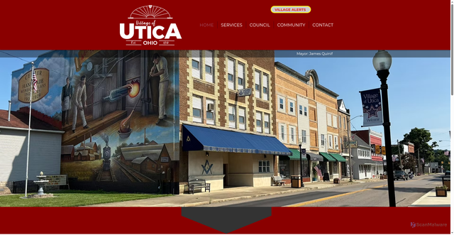 Security scan screenshot of https://www.uticaohio.gov/