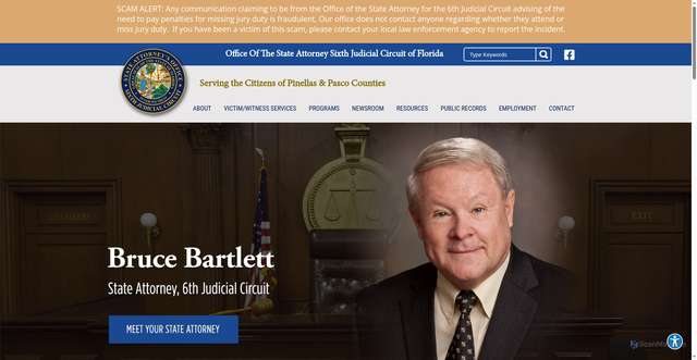 Security scan screenshot of https://www.flsa6.gov/