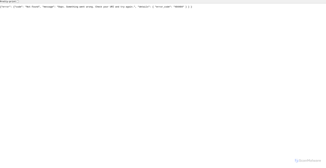 Security scan screenshot of https://adobesearch-sec-uss.adobe.io/