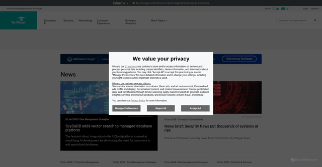 Security scan screenshot of http://the-appsters.com/