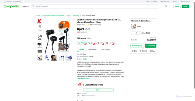 Security scan screenshot of amp18.site