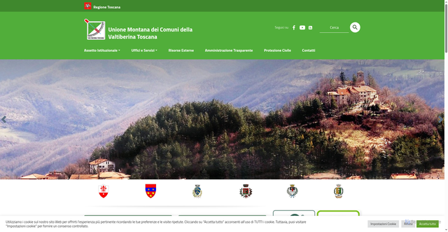 Security scan screenshot of https://valtiberina.toscana.it/