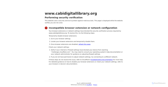 Security scan screenshot of https://www.cabidigitallibrary.org/journal/cabicompendium/partners