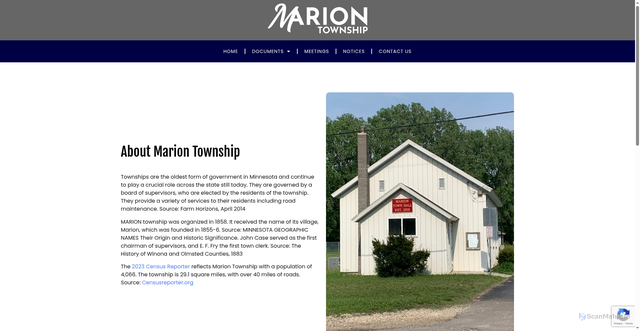 Security scan screenshot of https://marionmn.org/