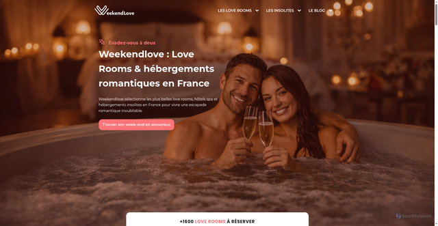 Security scan screenshot of https://weekendlove.fr