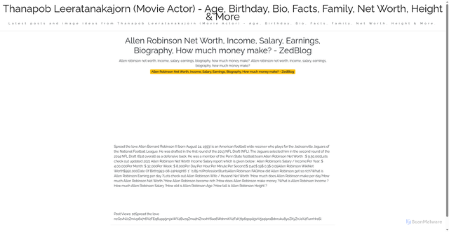 Security scan screenshot of https://nusaglobalmedia-dpsuywzva9wq.edgeone.app/allen-robinson-net-worth-income-salary-earnings-biography-how-much-money-make-zedblog.html