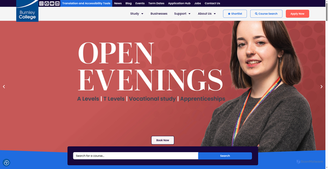 Security scan screenshot of https://www.burnley.ac.uk/