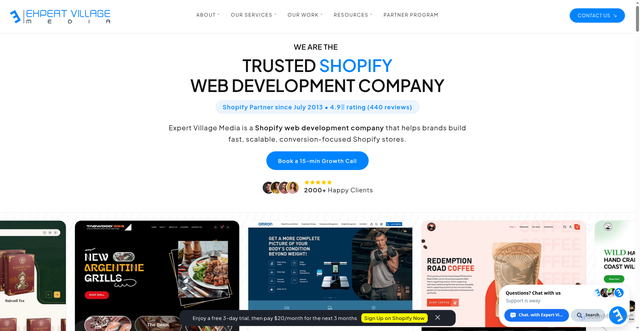 Security scan screenshot of https://expertvillagemedia.com
