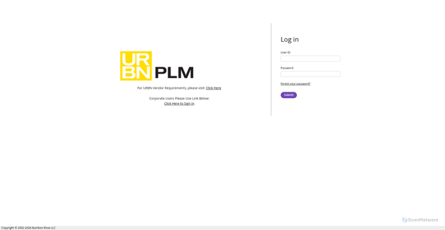 Security scan screenshot of https://urban.bamboorose.com