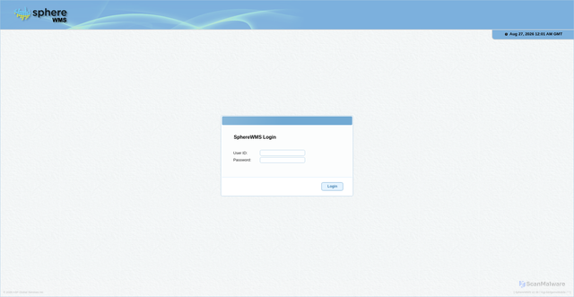Security scan screenshot of https://v1.spherewms.com
