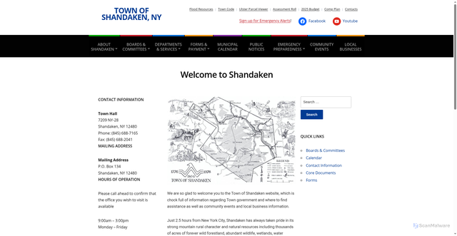 Security scan screenshot of https://www.shandaken.gov/