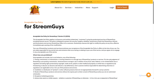 Security scan screenshot of https://sgplayer.cachefly.net