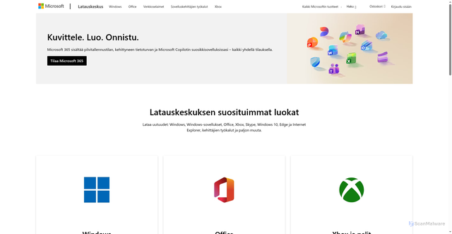 Security scan screenshot of https://download.microsoft.com