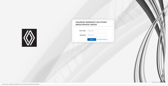 Security scan screenshot of https://renaultsecure.com