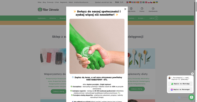 Security scan screenshot of https://filarzdrowia.pl