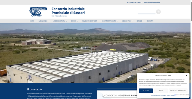 Security scan screenshot of https://www.cipsassari.it/