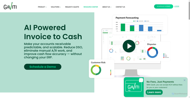 Security scan screenshot of https://gaviti.com