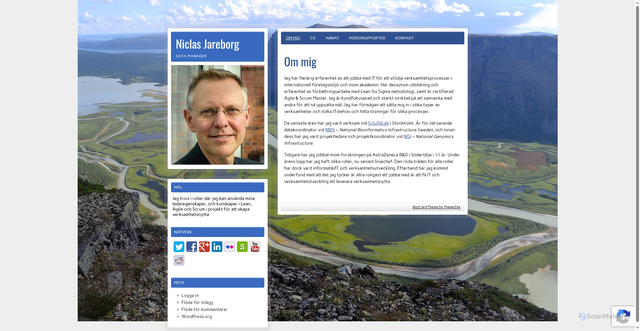 Security scan screenshot of https://jareborg.se