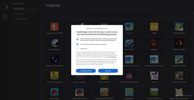 Security scan screenshot of https://duckduckgo.it.com