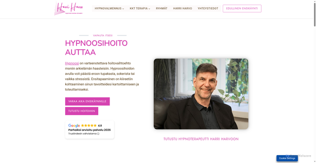 Security scan screenshot of https://hypnoosiauttaa.fi