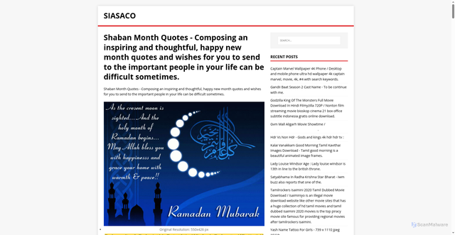 Security scan screenshot of https://ocasasi.pages.dev/posts/shaban-month-quotes/