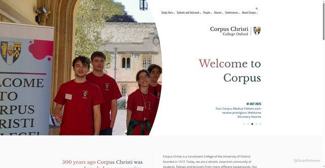 Security scan screenshot of https://www.ccc.ox.ac.uk/