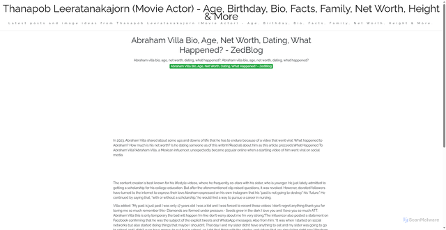 Security scan screenshot of https://nusaglobalmedia-dpsuywzva9wq.edgeone.app/abraham-villa-bio-age-net-worth-dating-what-happened-zedblog.html
