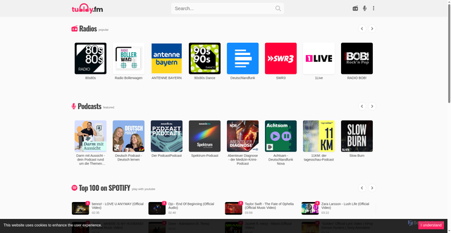 Security scan screenshot of https://tubidy-radio.com