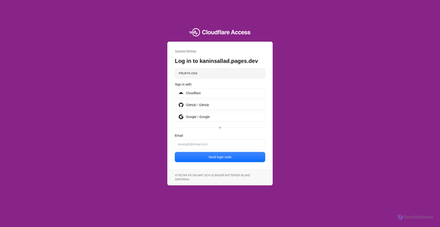 Security scan screenshot of https://kaninsallad.se