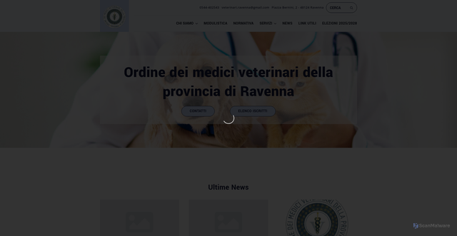 Security scan screenshot of https://ordineveterinariravenna.it/