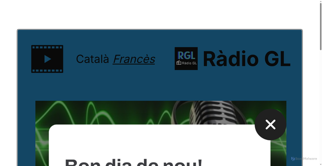 Security scan screenshot of https://radioglmobile-erccx9o0hw.edgeone.app/