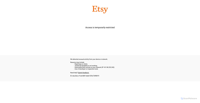 Security scan screenshot of https://toperfect.com
