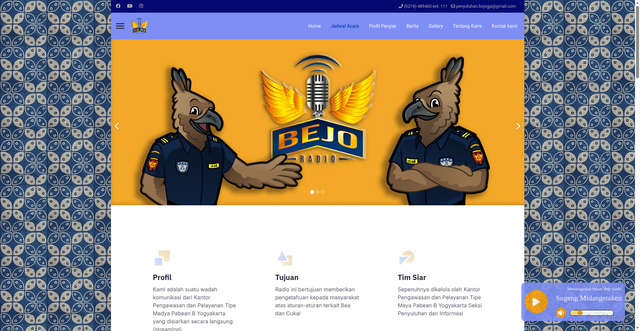 Security scan screenshot of https://bejoradiofm.site/index.php/jadwal-acara