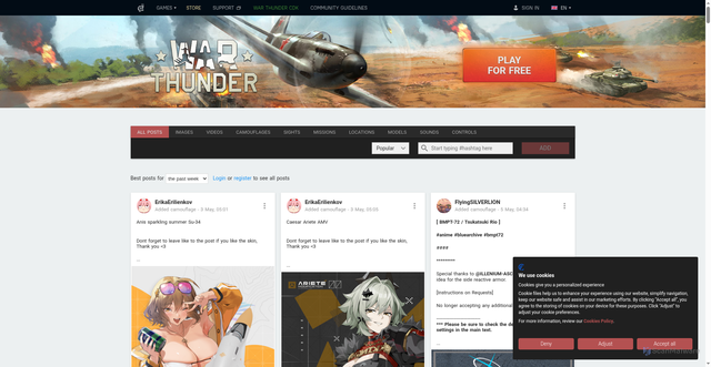Security scan screenshot of https://live.warthunder.com