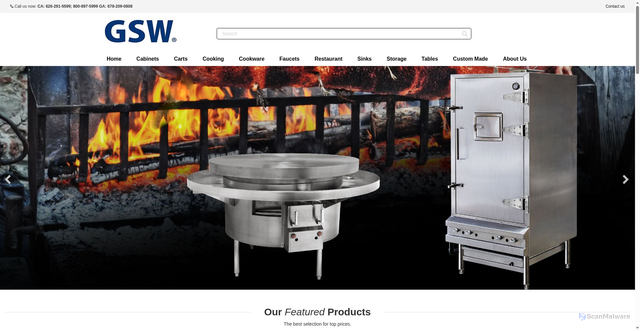 Security scan screenshot of https://gsw-usa.com/