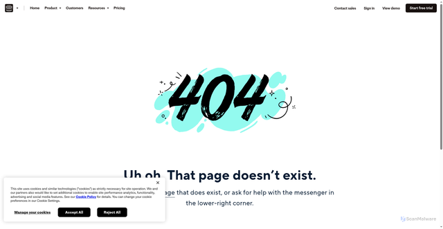 Security scan screenshot of https://highway.intercom-mail.com