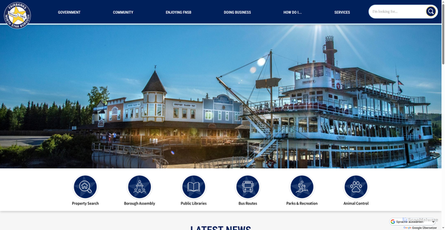 Security scan screenshot of https://fnsb.gov/