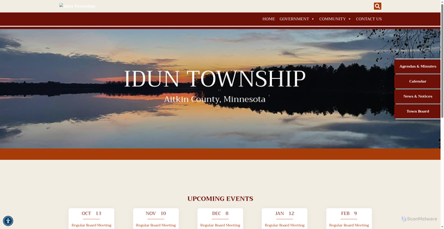 Security scan screenshot of https://iduntownshipmn.gov/