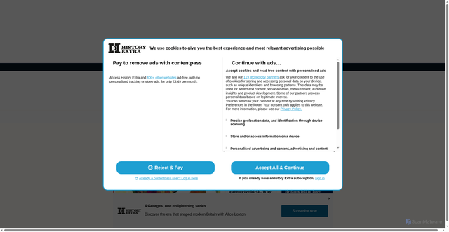 Security scan screenshot of https://www.historyextra.com