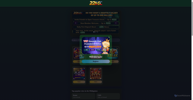 Security scan screenshot of https://wwwsabongonline.com/zgzmm