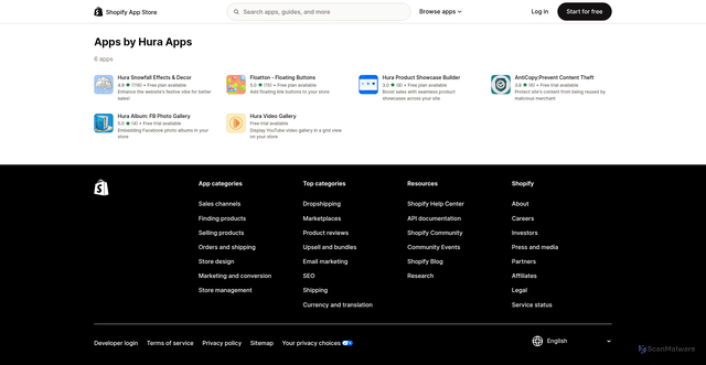 Security scan screenshot of https://apps.anhkiet.info