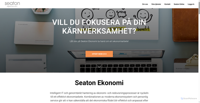 Security scan screenshot of https://seatonekonomi.se
