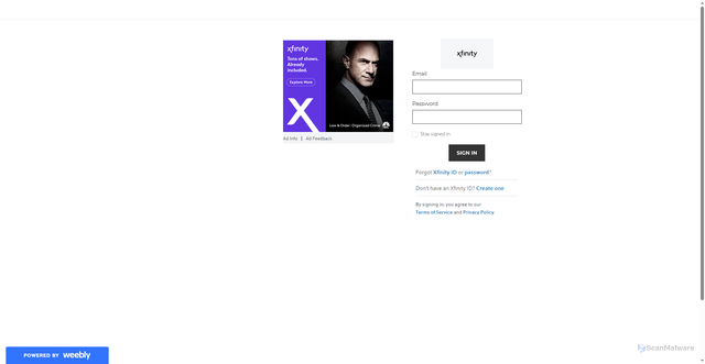 Security scan screenshot of https://xxloginbox.weebly.com/