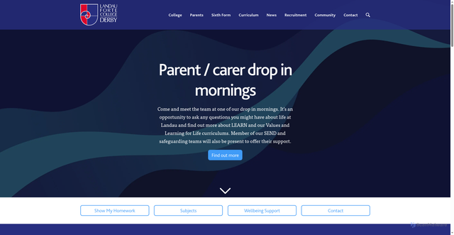 Security scan screenshot of https://landau-forte.org.uk/
