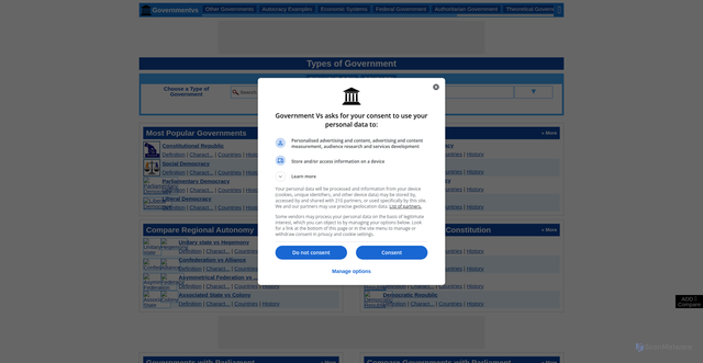 Security scan screenshot of https://governmentvs.com