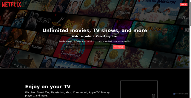 Security scan screenshot of https://netflix-clone-gamma-bice.vercel.app/