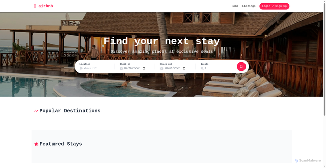 Security scan screenshot of https://airbnb2-delta.vercel.app/